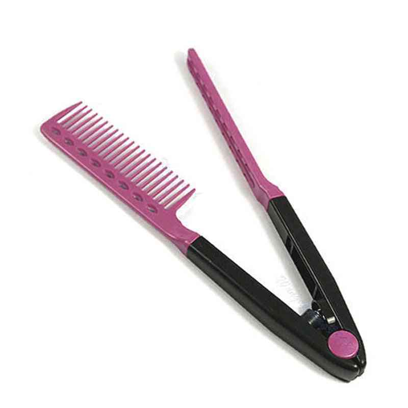 Folding V Comb - Hair Straightener Hairdressing