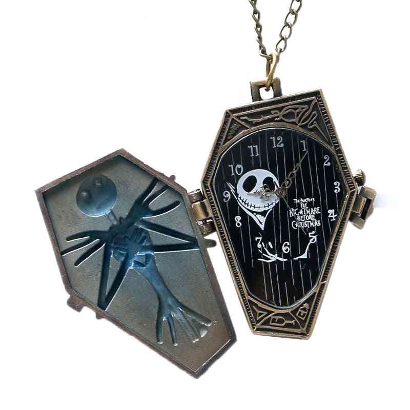 Vintage Gothic The Burton Nightmare Before Christmas Dial Pendant Necklace
