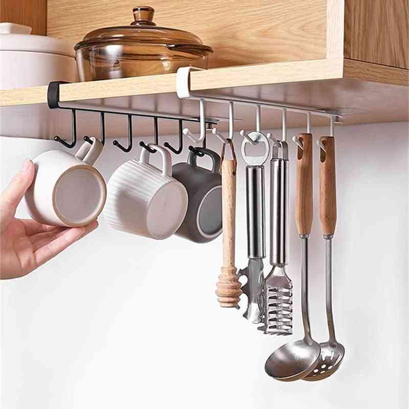 Kitchen Storage Racks Cabinet Hook Cup Holder