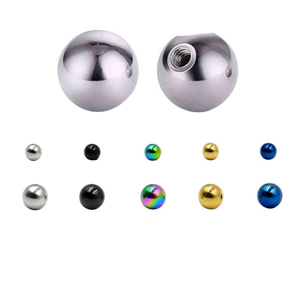 Stainless Steel Balls Body Jewelry Piercing Barbell Parts