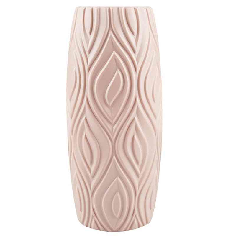 Hot Shatterproof Nordic Vase Imitation Ceramic Flower Pot Individuality Vases