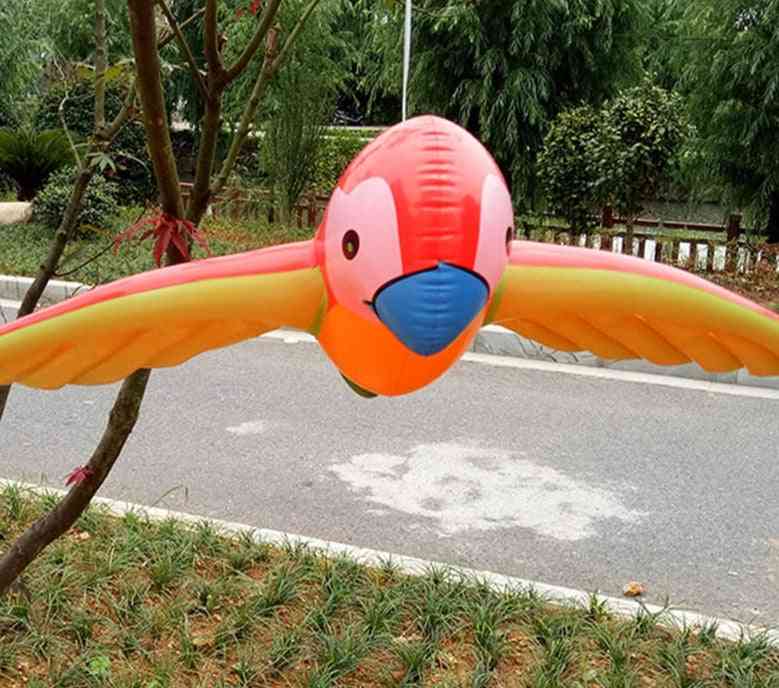 Uppblåsbar papegojleksak, djursimulering uppblåsbar leksak