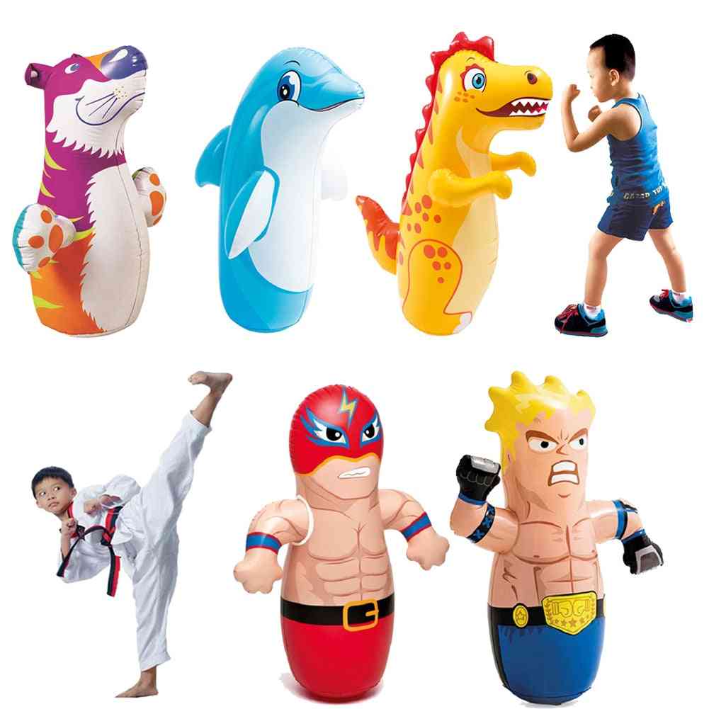 3d Puzzle Game Cute Doll Tumbler Inflatable Toy