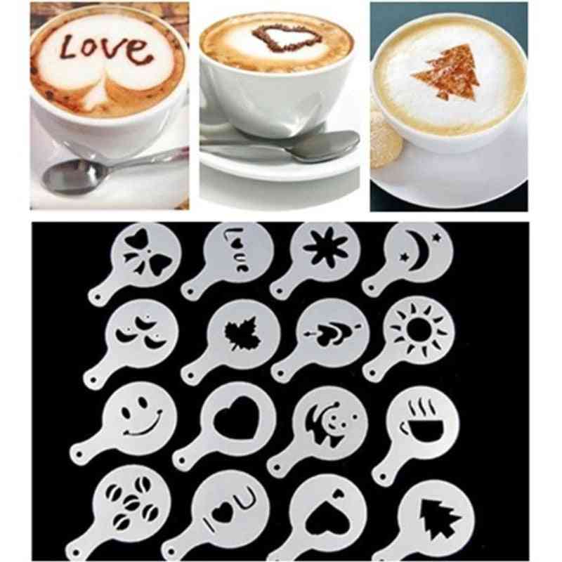 Offee tryck blomform latte kaffe cappuccino form