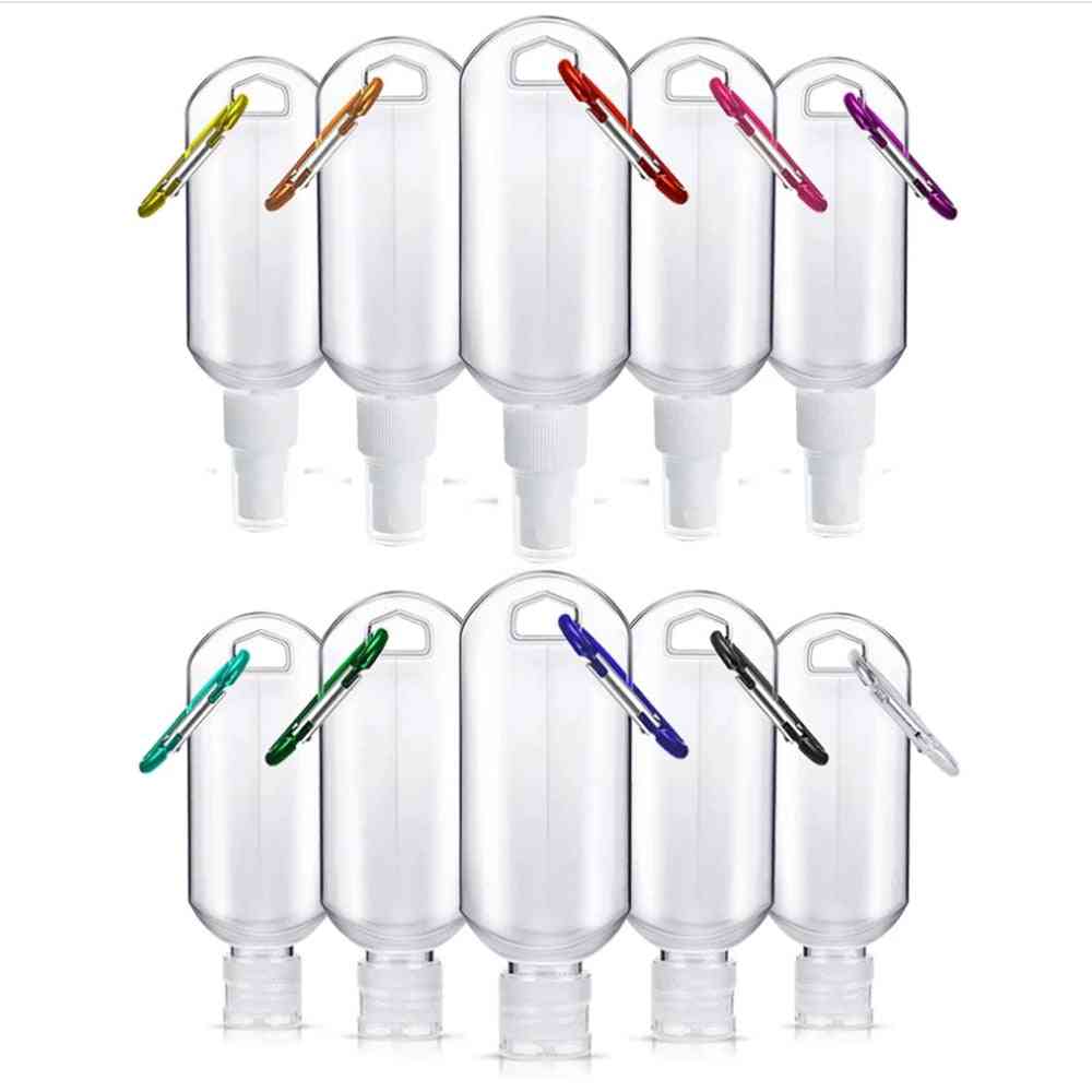 Hand Sanitizer Travel Size Empty Bottles With Holder Hook Keychain
