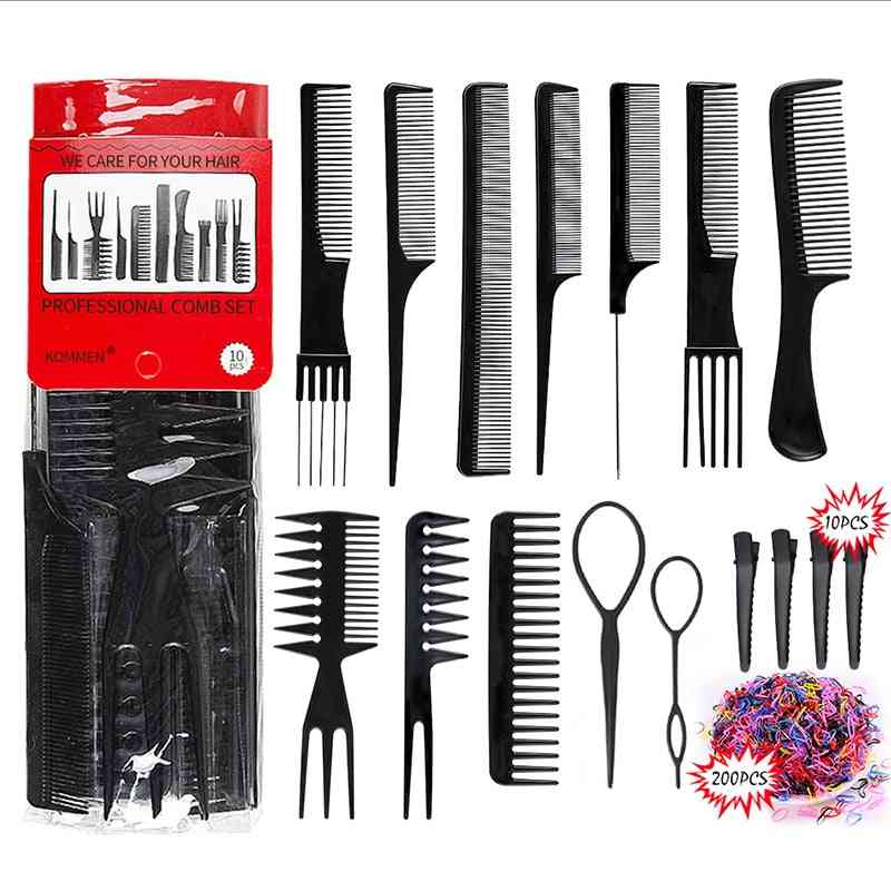 Pheaya Stylist Comb Set Portable Hairdressing Tool Anti-static Detangler Comb Barber Styling Tool Hair Brush Woman