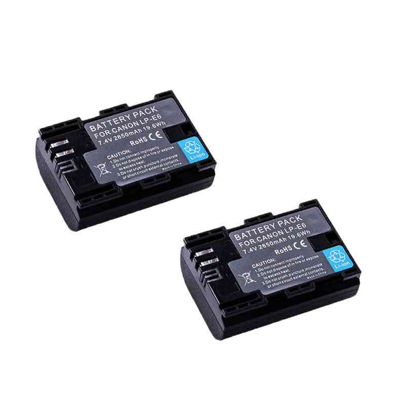 Li-ion Battery Lp-e6 Lp-e6n Lpe6 Lp E6 E6n Batteries For Canon