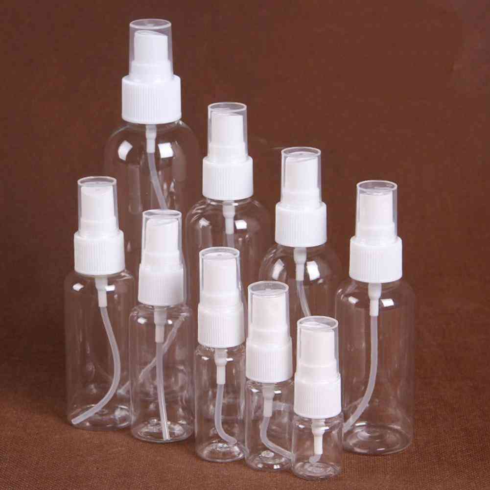 5~200ml Mini Travel Plastic Empty Bottle Portable Handwashing Transparent Spray Atomizer Refillable Bottles Dropship