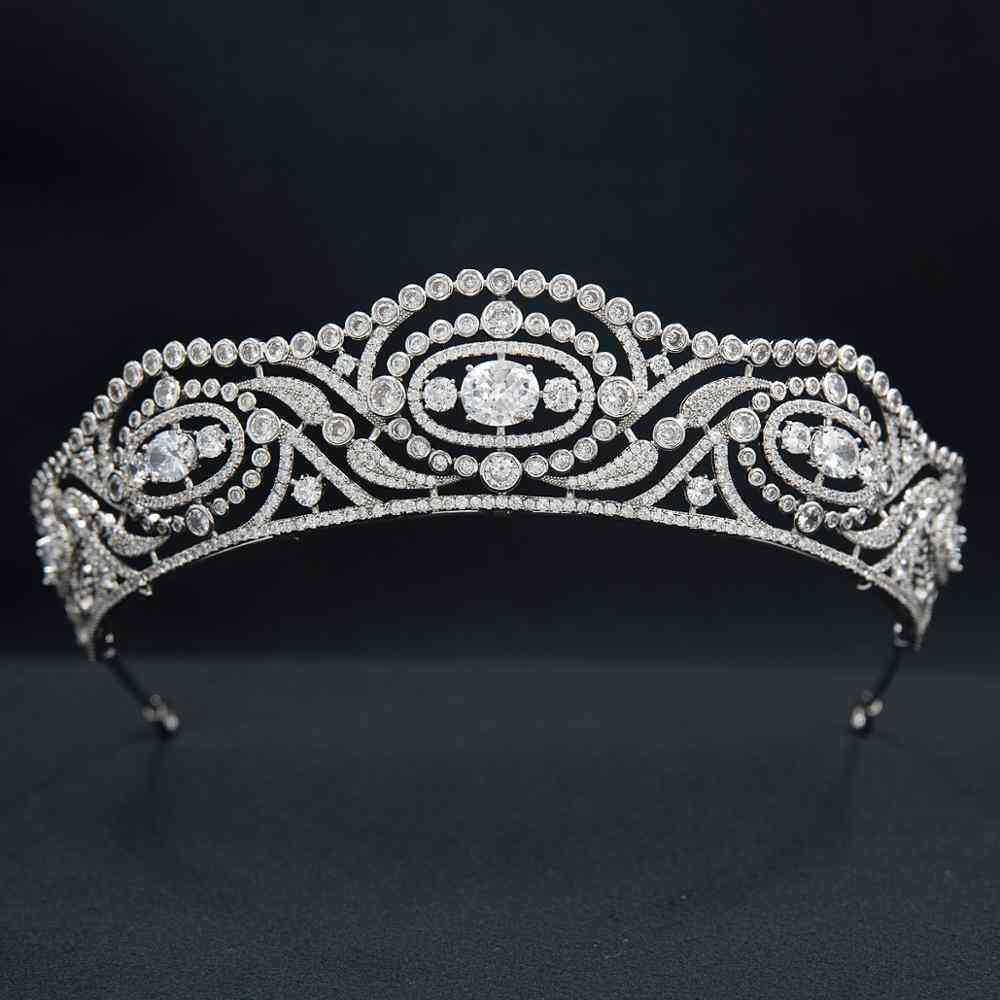 Cubic Zirconia Duchess Of Calabria Replica For Wedding For Bride Hair Jewelry