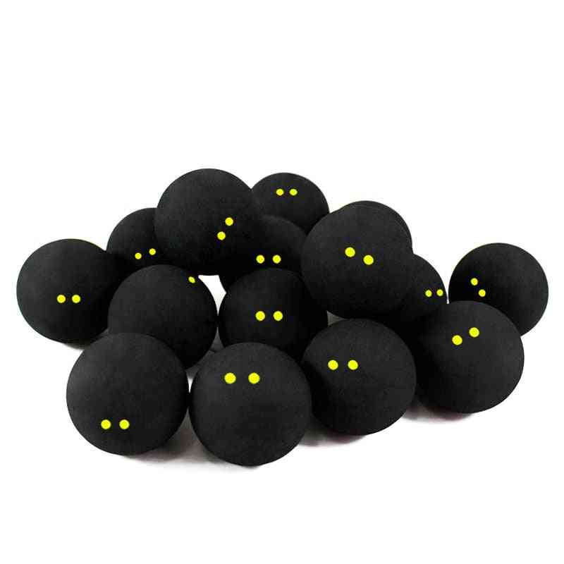 Squash Two-yellow Dots Low Speed Sports Rubber Balls