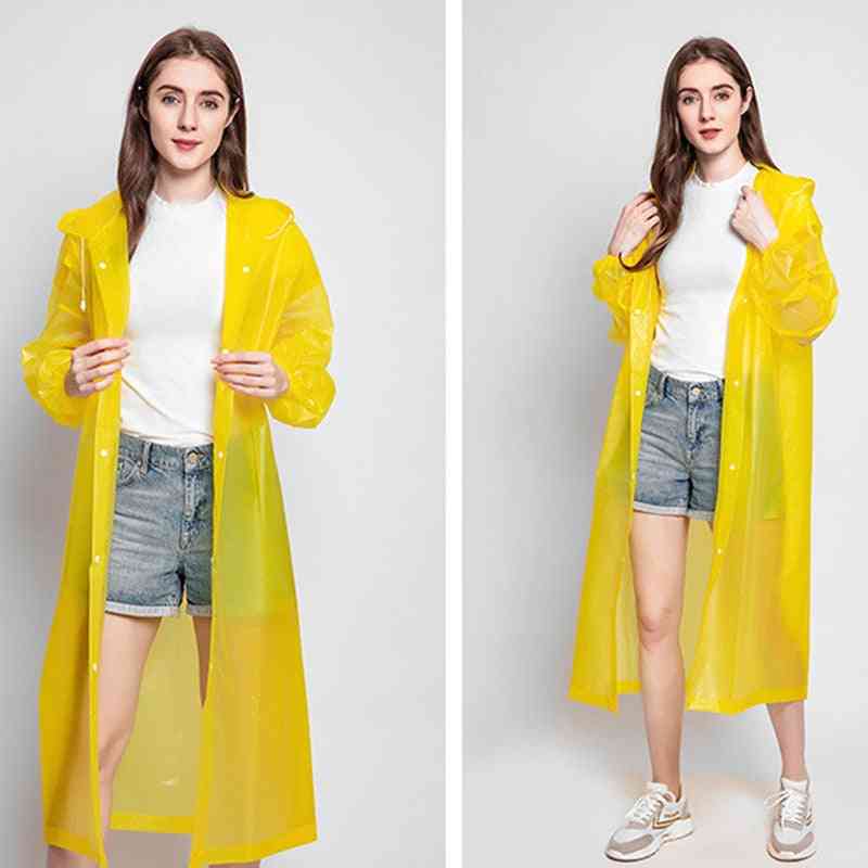 Fashion Women Man Raincoat Thickened Waterproof Rain Poncho Coat