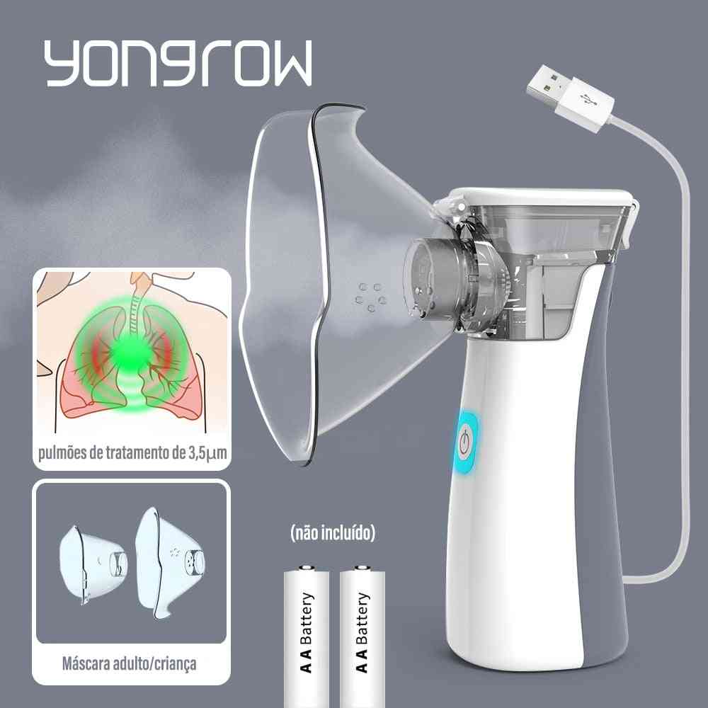 Yongrow Medical Silent Mesh Nebulizer Handheld Asthma Inhaler Atomizer Health Care Mini Portable Nebulizer Humidifier