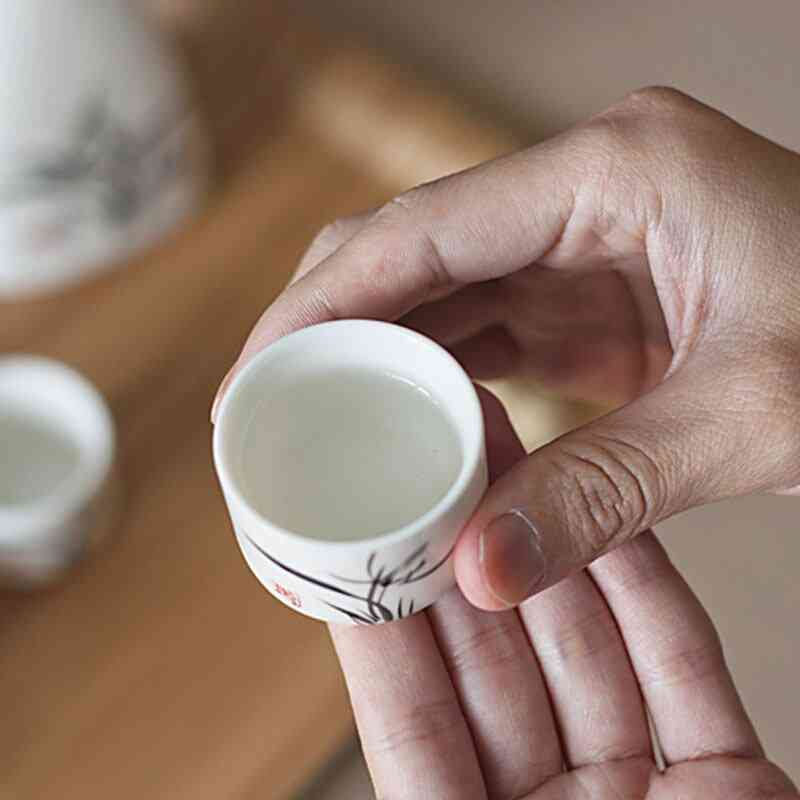 7pcs Ceramics Japanese Sake Pot Cups Set