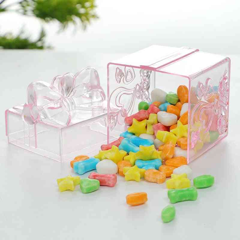 Love Plastic Transparent Candy Box Party Wedding Companion Boxes