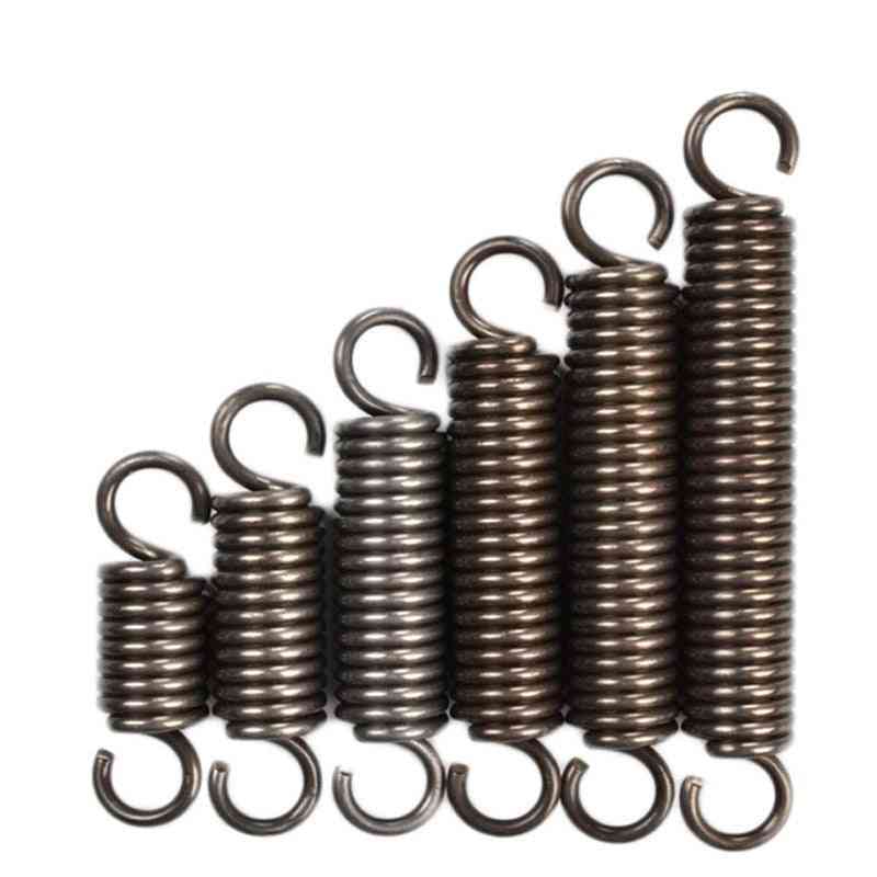 1pcs Extension Tension Expansion Spring Hook Springs Steel Spring Wire Dia 1.2mm Outer Dia 12mm Length 35mm - 300mm Diy Tool