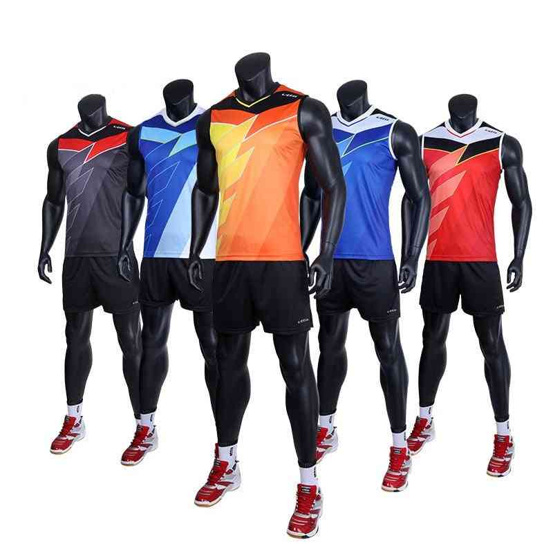Professional Men Sleeveless Jersey Volleyball Suit/sets