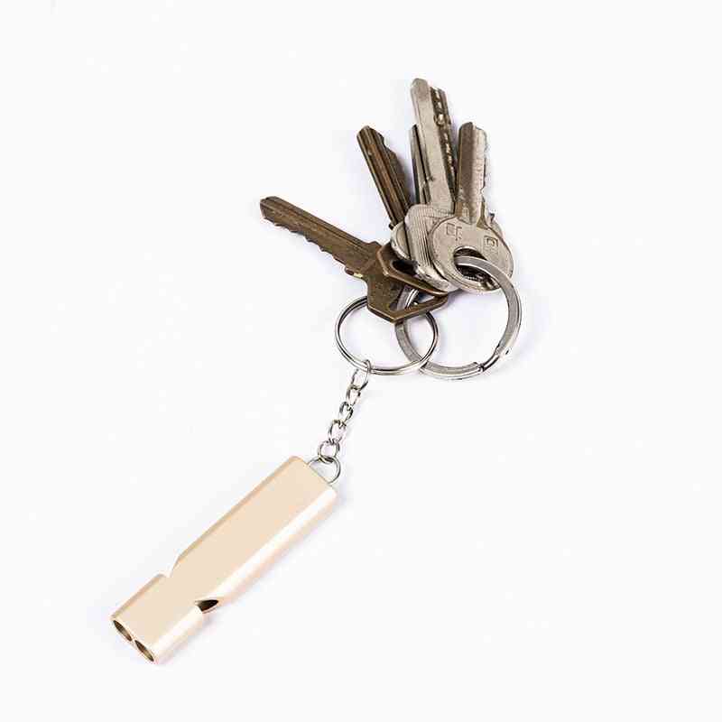 Aluminum Alloy Whistle Keychain Accessory