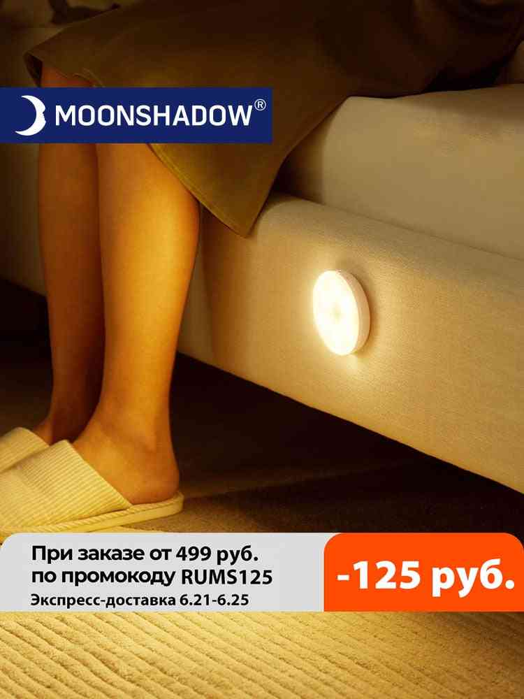 Bedroom Decor Night Lights Motion Sensor Night Lamp's Usb Charging Bedroom Decoration Led Night Light Moonshadow