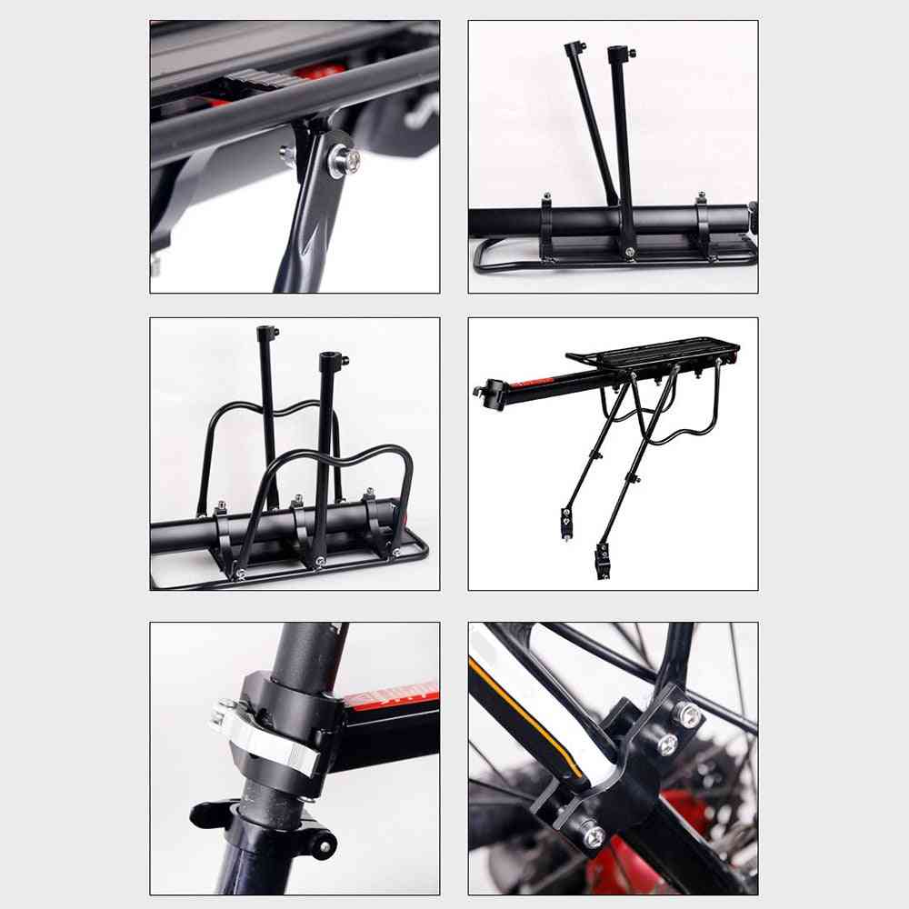 Cykelbagageholdere lastsædestolpeholder bageste stativ fender aluminiumslegeringsramme holder mount cykeltaskeholder