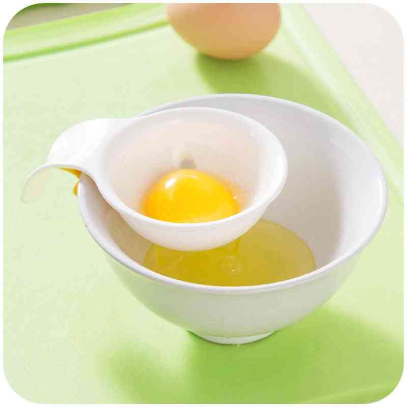 Kitchen Creative Egg Yolk White Separator With Bowl Edge Silicone Buckle Egg