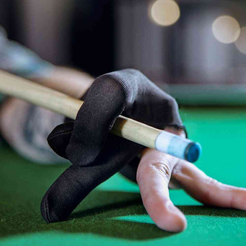 3 Finger Embroidery Snooker Billiard Gloves