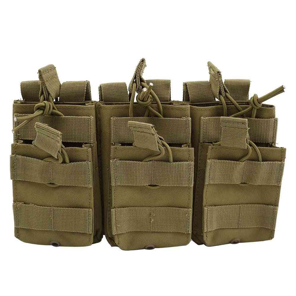 Tactical Molle Magazine Pouch Double-layer Triple Mag Bag