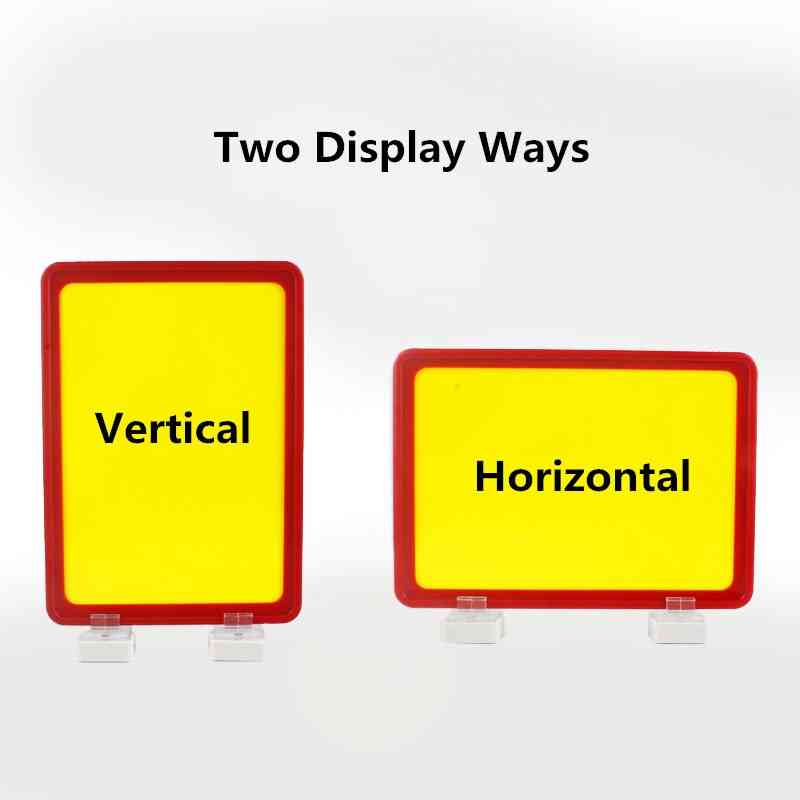Plastic Magnetic Shelf Labels Holder Display Frame Supermarket Product Price Tag Holder Display Board