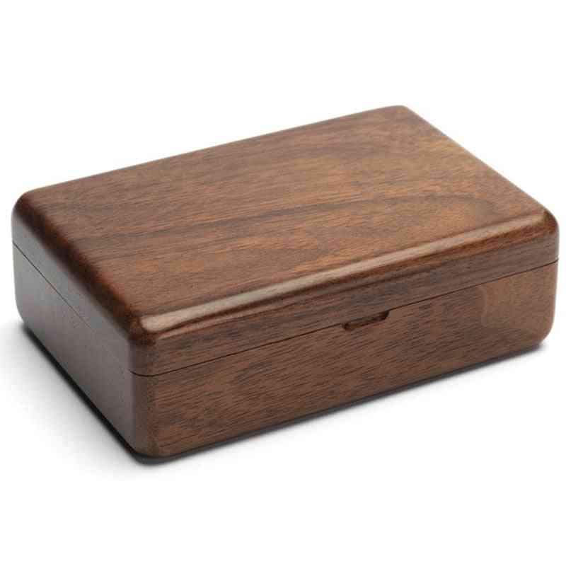 Travel Wood Wooden Jewelry Packing Case Portable Wedding Ring Box