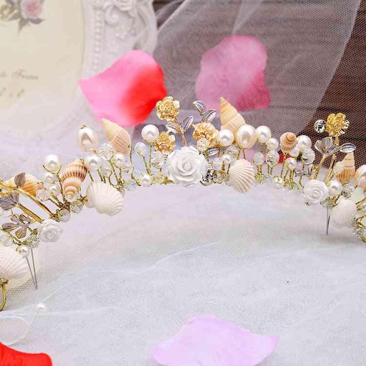Starfish Shells Hairbands Bride Jewelry Marriage Studio Crown