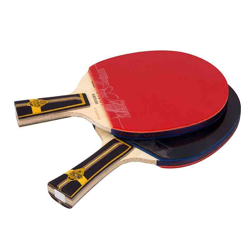 Best Quality Professional Super Zlc Table Tennis Racket Set Offensive Fl Ping Pong Bat Assembled Pimples In Rubber