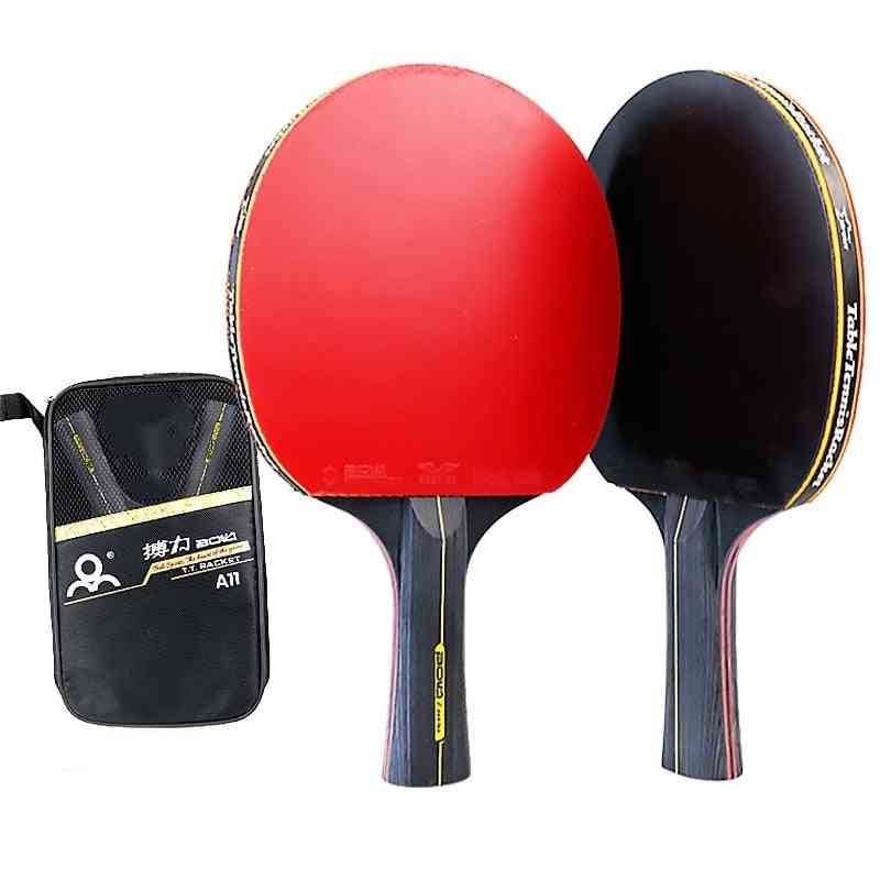 Professional 6 Star Ping Pong Racket Table Tennis Racket Set
