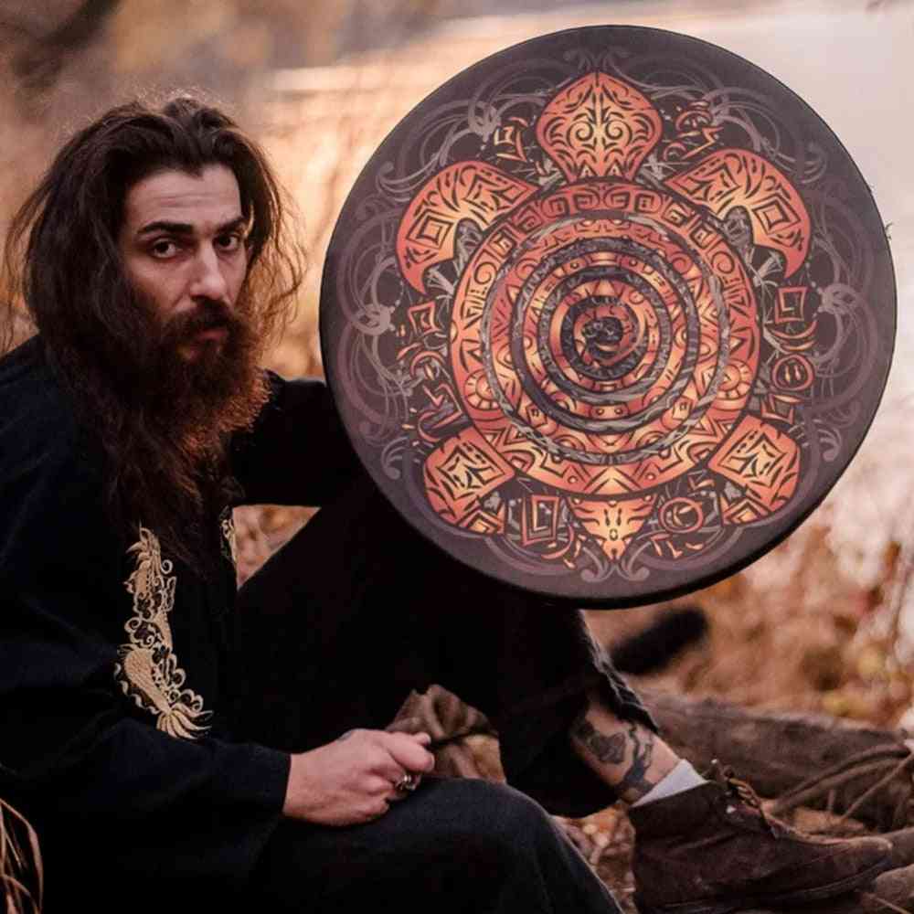 Shaman Drum Turtle Totem Design Handmade Shamanic Drum
