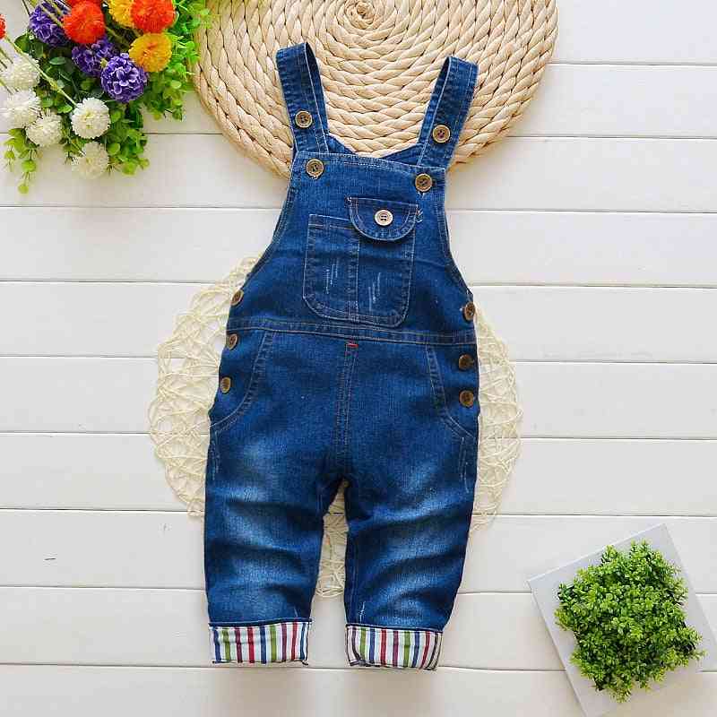 Ienens trend børn babytøj tøj denim trøjer jeans overalls småbørn spædbørn dreng playsuit dungarees bukser