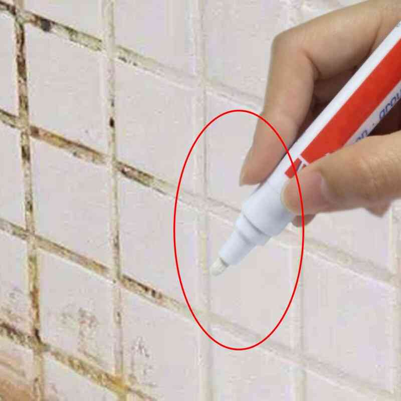 Color Pen White Tile Refill Grout Pen Tile Gap Repair Bathroom Porcelain Filling Waterproof Mouldproof Cleaner Agents Paint P2n1