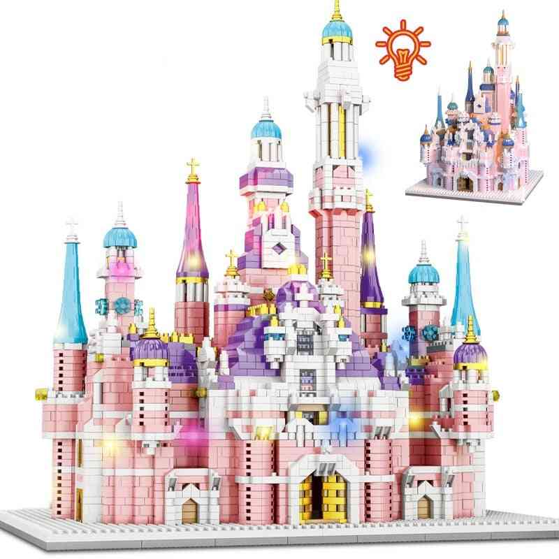 Led Lights City Mini House Cartoon Dream Tale Princess Castle