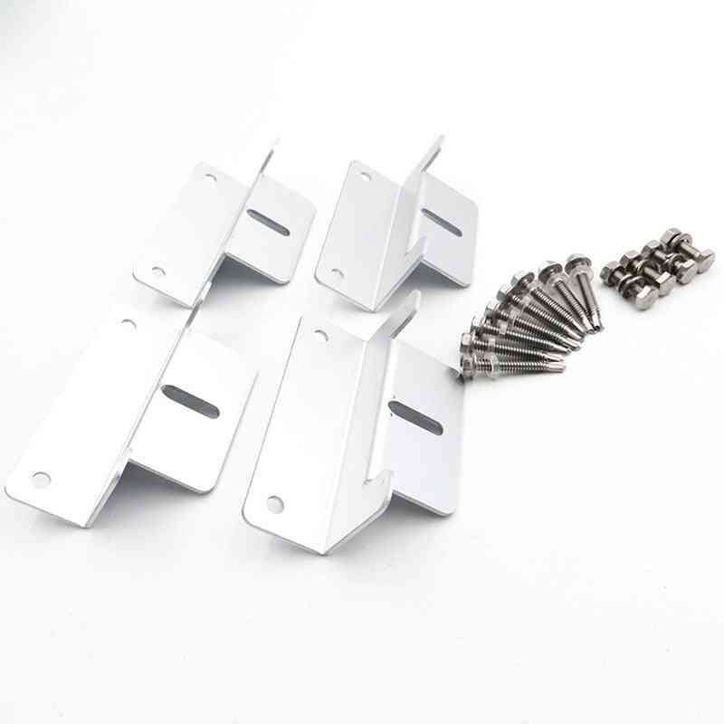 White Z Style Solar Panel Mounting Brackets Corrosion Resistant Clip Sets
