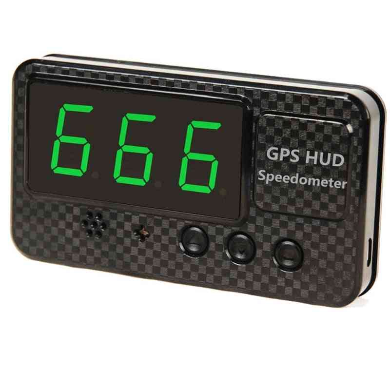 Digital Speed Display Mph Over Speed Alarm Car Clock For All Vehicles