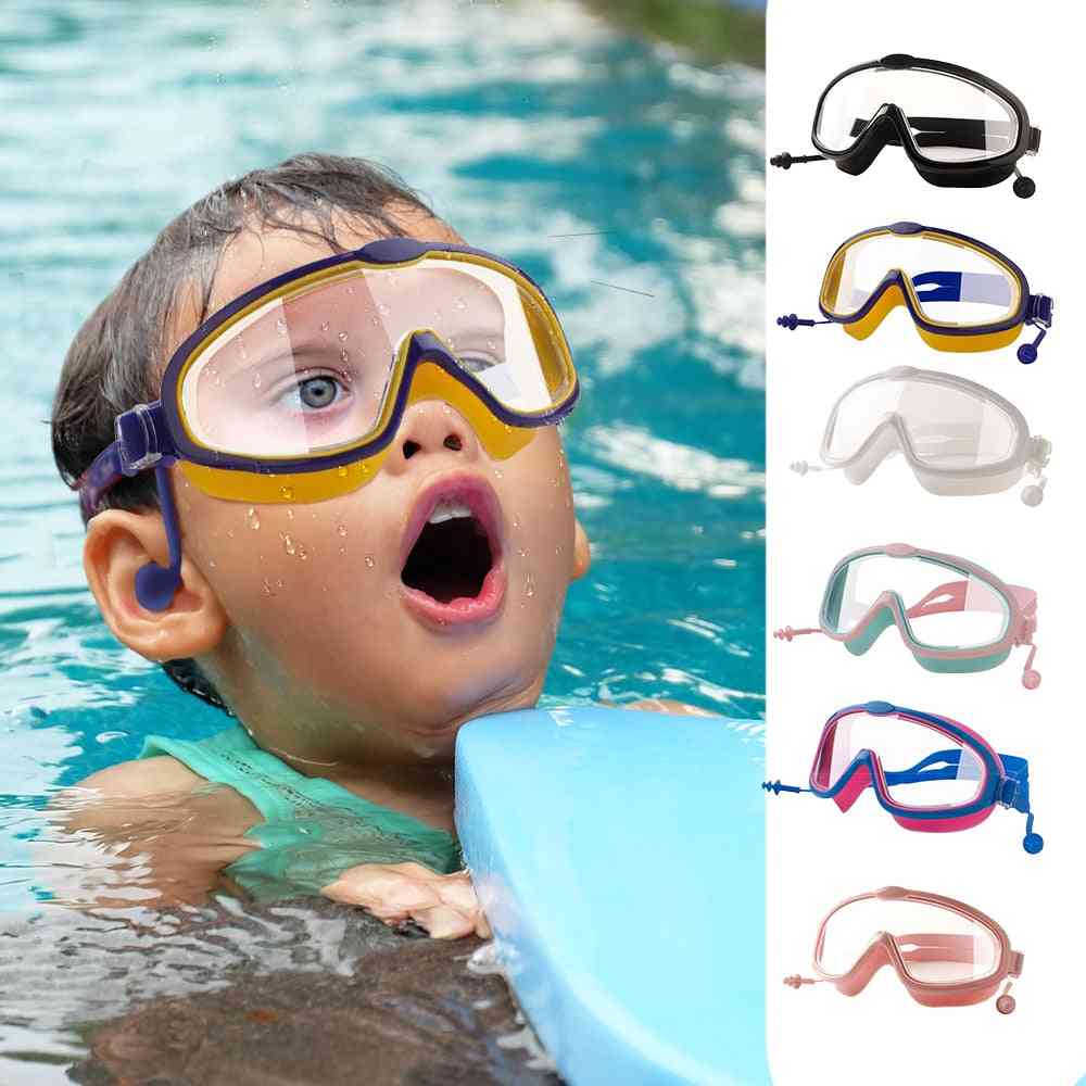 Utendørs svømmebriller øreplugg 2 i 1 sett