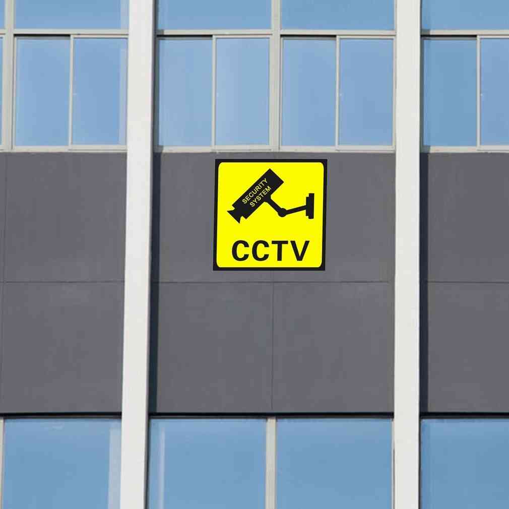 Square Cctv 24 Hour Monitor Camera Warning Stickers