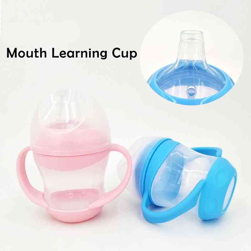 Baby Cups With Handle Suction Feeding Bottles