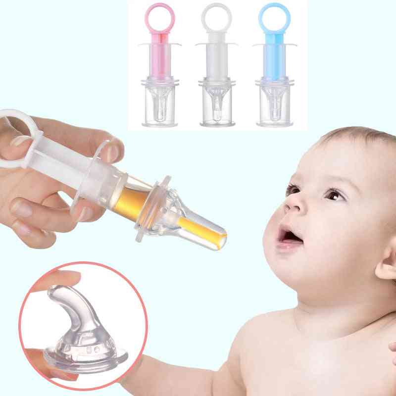 Baby Sick Smart Medicine Dispenser Needle Feeder Squeeze Medicine Dropper Dispenser Transparent Pacifier Kids Feeding Utensils