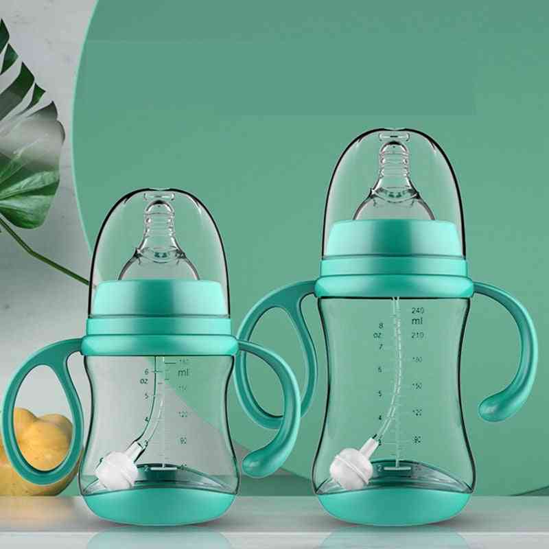 Baby Bottle With Grip Infant Wide-caliber Baby Feeding Bottles