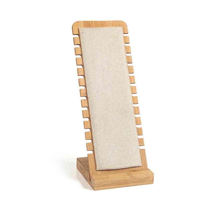 Bamboo Jewelry Necklace Display Stand