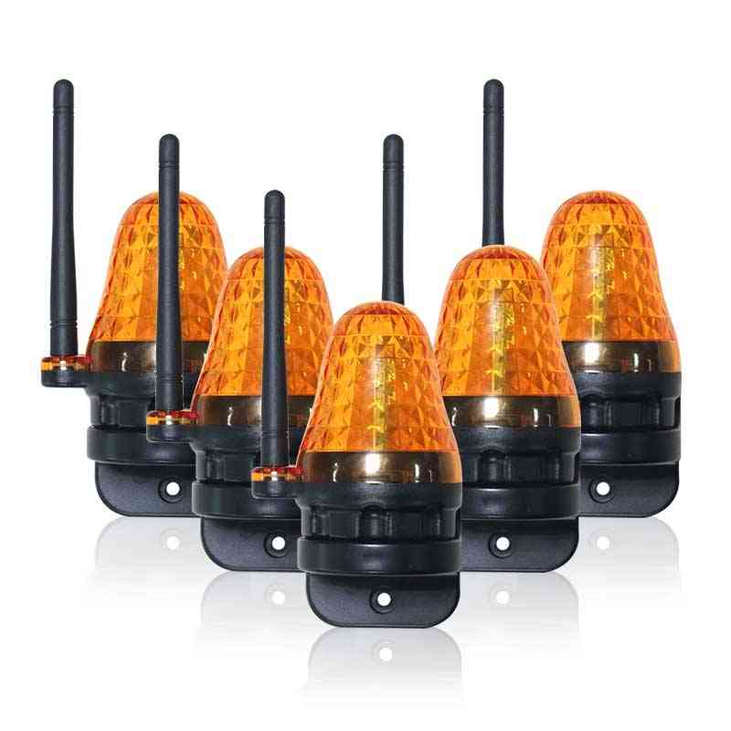 Universal 12v 18v 24v 110v 220v Ac/dc Led Light Automatic Garage Sliding / Swing Gate Opener Flash Alarm Lamp Blinker Safety