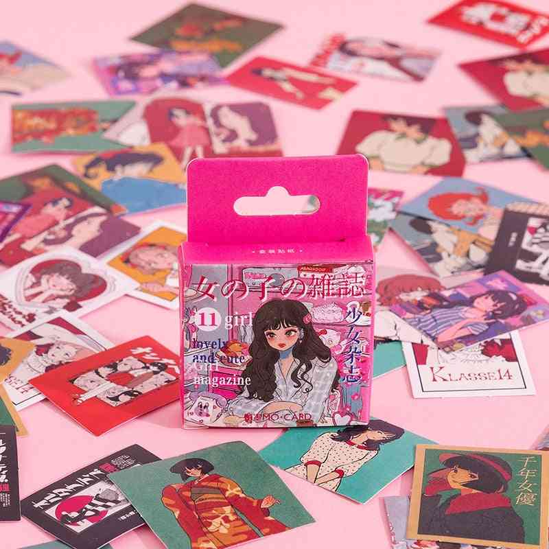 Cute Girly Newspapers And Magazines Decoration Stickers