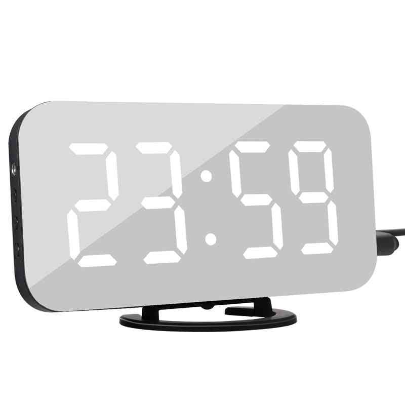 Usb Output Charge Wall Mirror Electronic Led Clocks