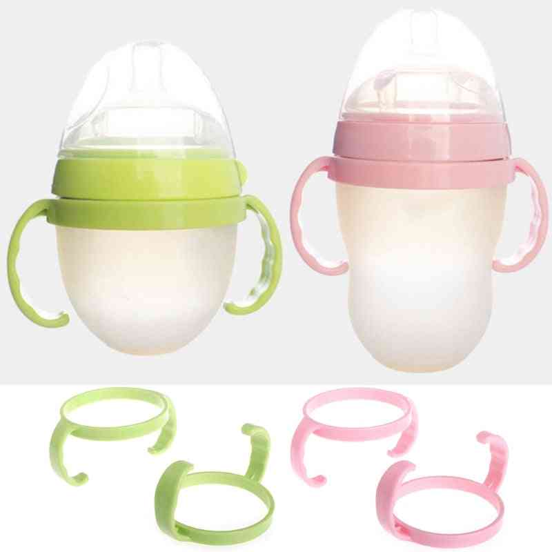Baby Feeding Bottle Trainer Easy Grip Plastic Handles Holder For Comotomo