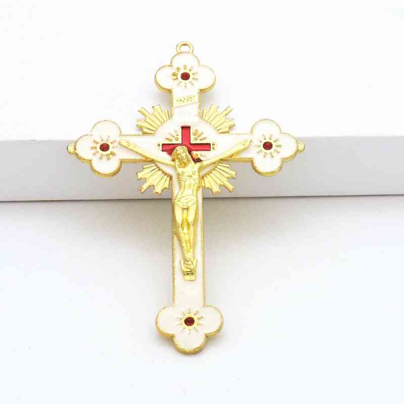 Catholic Inri Budded Wall Crosses