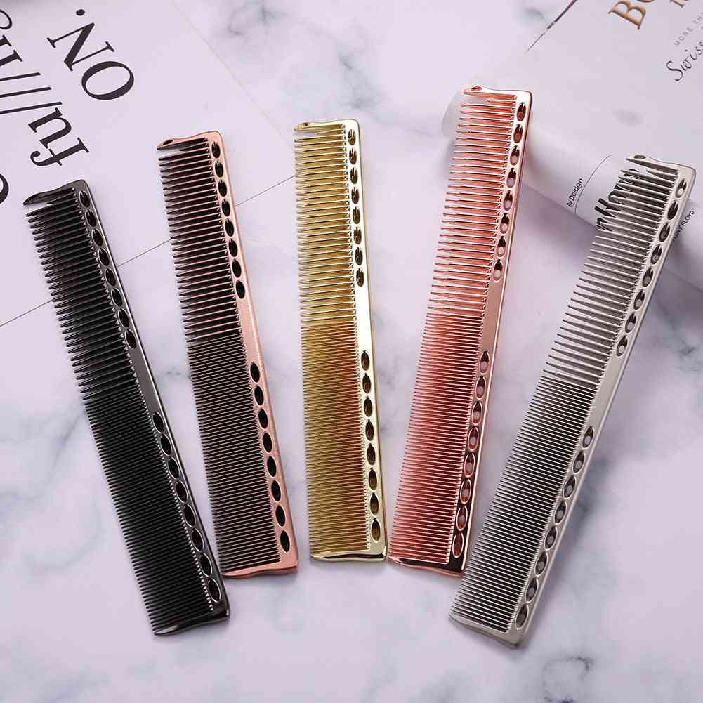 Aluminum Metal Anti-static Hairdressing Combs
