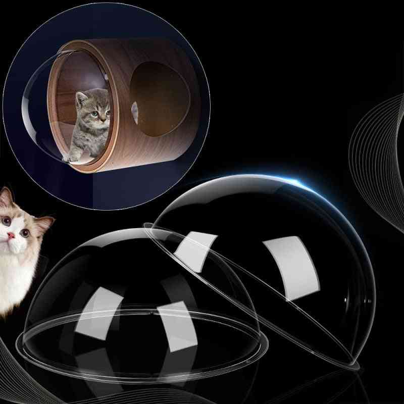 1pc 30cm Hemispherical Transparent Pet Cover Cat Nest Accessories Diy Supplies